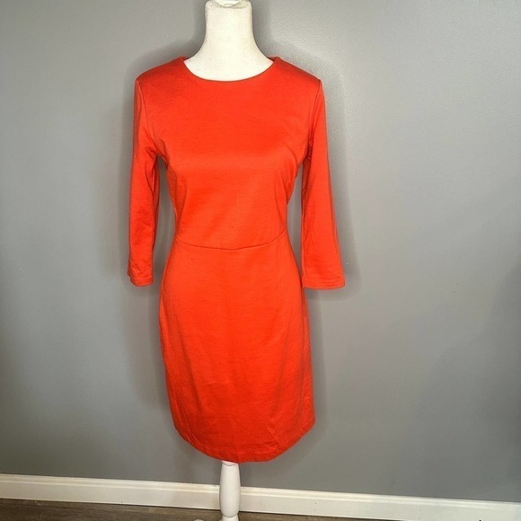 OLD Navy Orange Body Con Dress Size XS - Picture 2 of 6